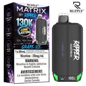 Grape Ice Ripper Matrix 130K disposable vape