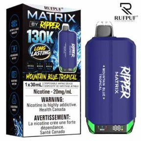 Mountain Blue Tropical Ripper Matrix 130K disposable vape