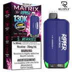 S. Berries Ripper Matrix 130K disposable vape