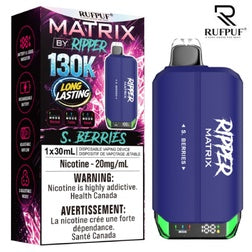 S. Berries Ripper Matrix 130K disposable vape