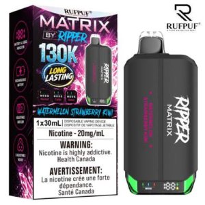 Watermelon Strawberry Kiwi Ripper Matrix 130K disposable vape