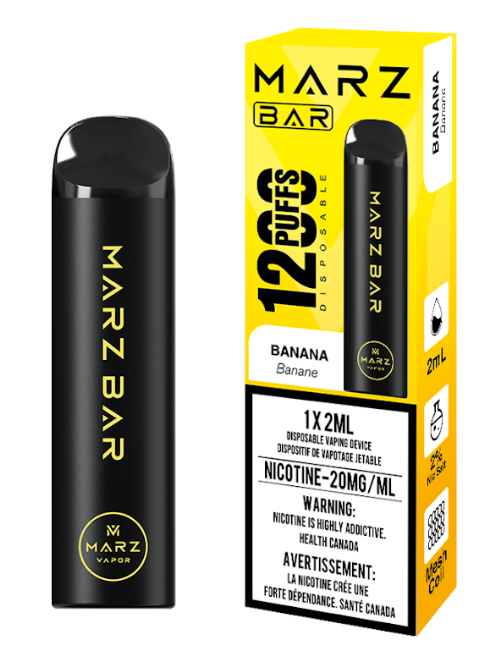 Marz Bar 1200 Puffs Disposable Vape - Banana