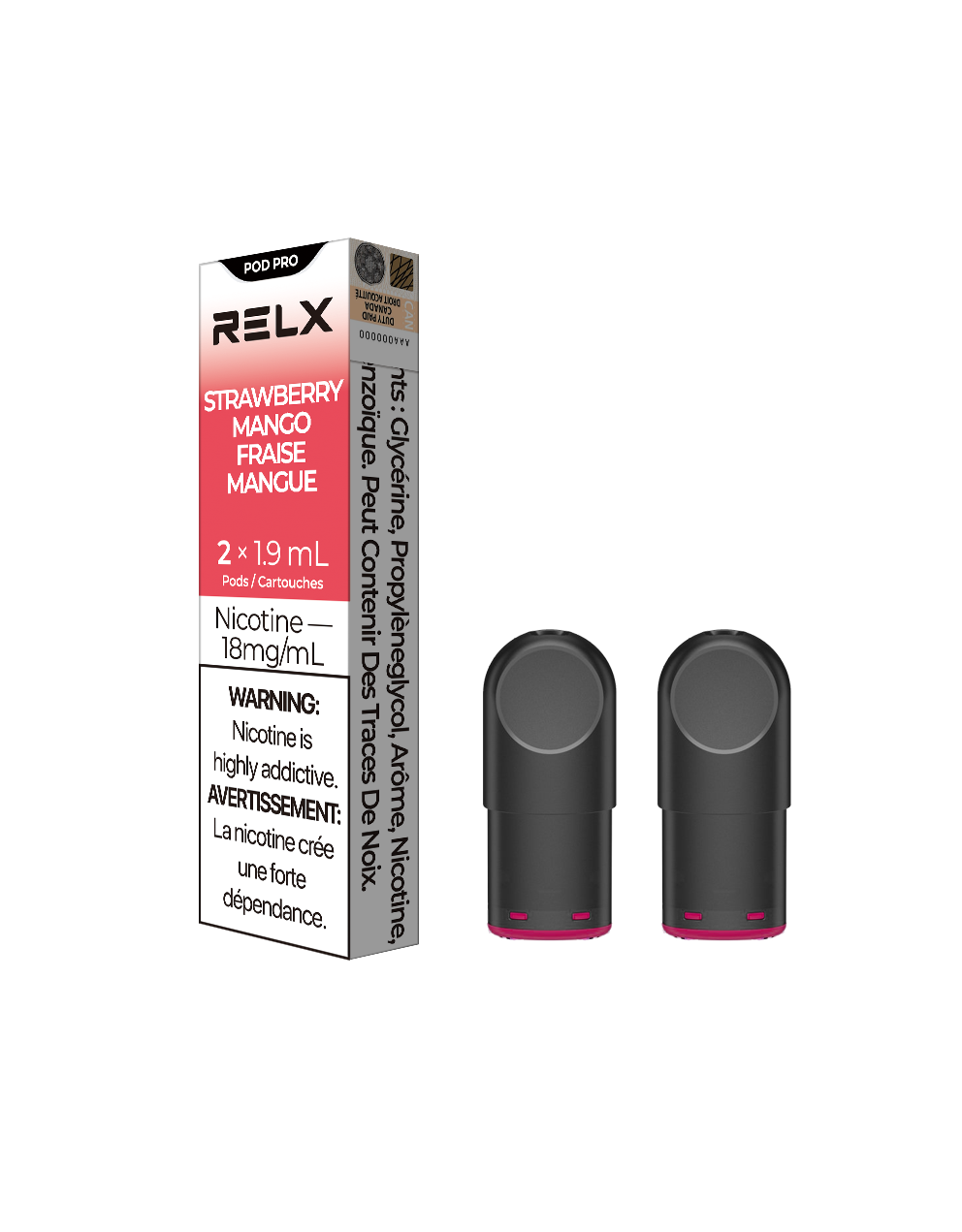 RELX Pods Pro - Strawberry Mango (2 Packs)