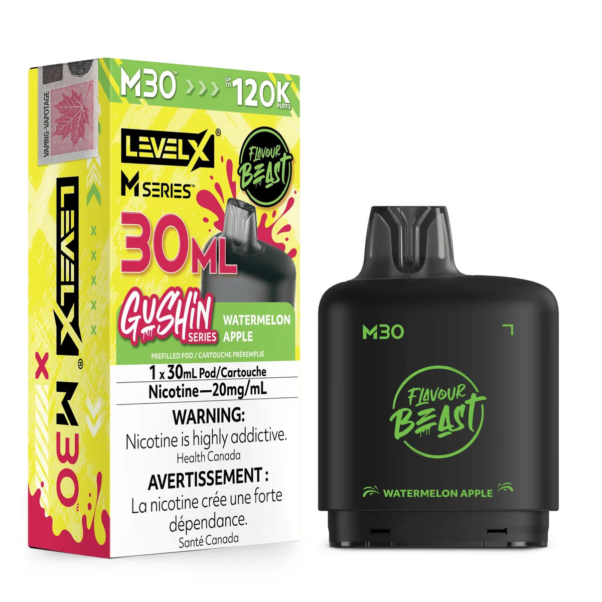 Watermelon Apple Level X M Series 30mL Pod 120K