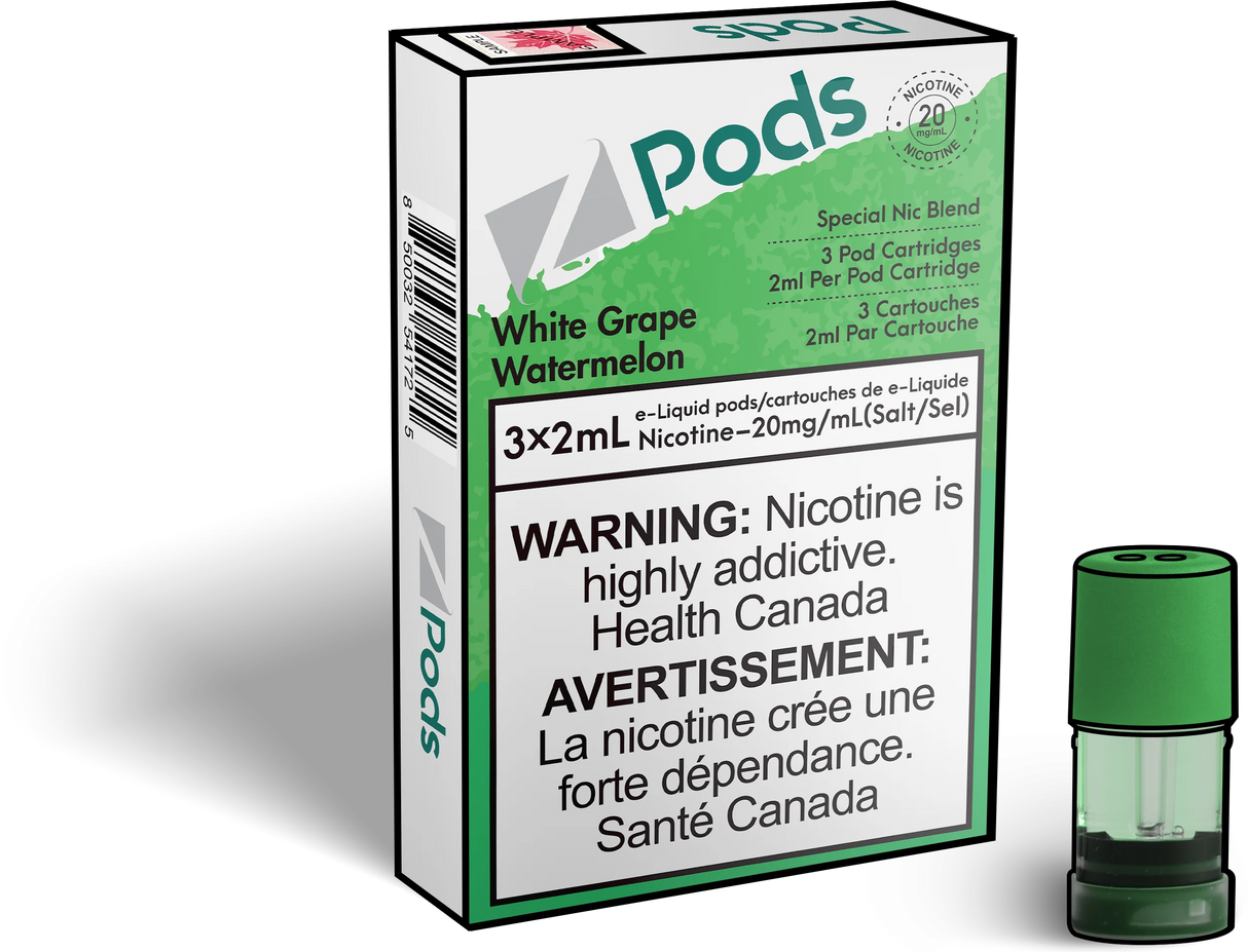 WHITE GRAPE WATERMELON - Z PODS ( SUPREME NIC BLEND)