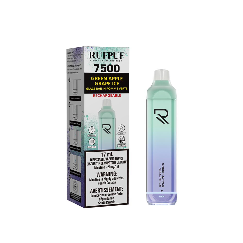 Green Apple Grape Ice  - RufPuf  7500
