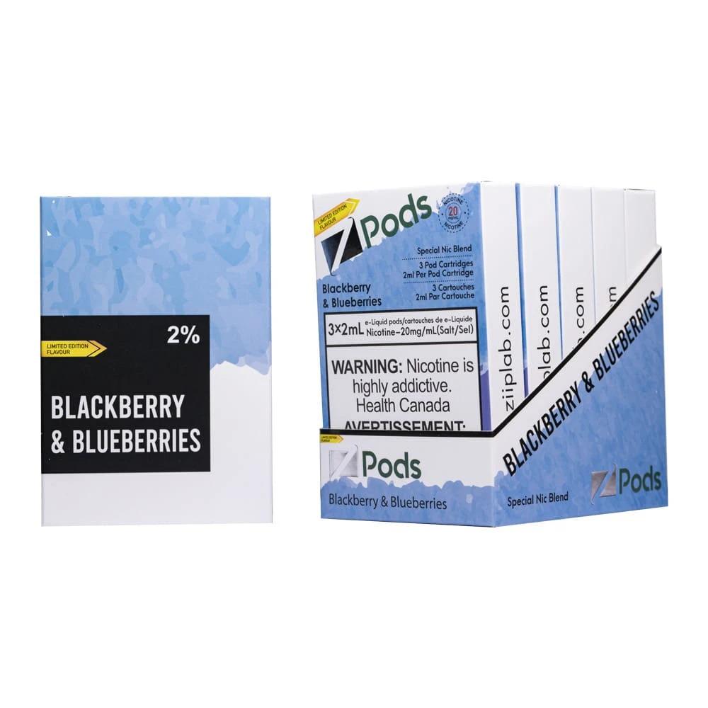 BLACKBERRY & BLUEBERRIES  - Z PODS ( SUPREME NIC BLEND)