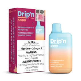 Drip'n by Envi 5000 Disposable - Raspberry Peach Mango Ice