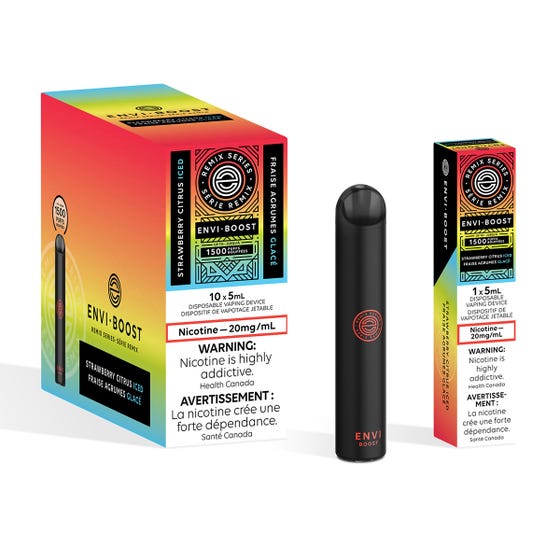ENVI BOOST DISPOSABLE - STRAWBERRY CITRUS ICED (Remix Series)