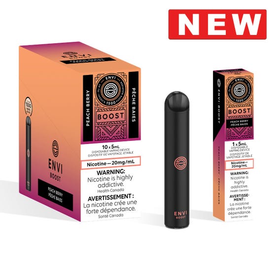 ENVI BOOST DISPOSABLE - PEACH BERRY 2%
