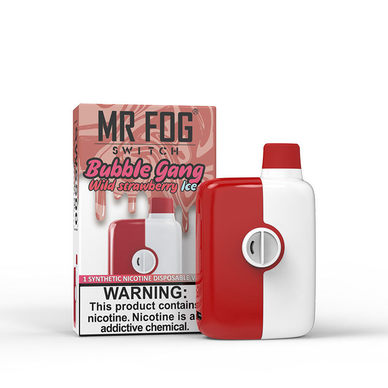 BUBBLE GANG WILD STRAWBERRY ICE - MR FOG SWITCH 5500 PUFFS
