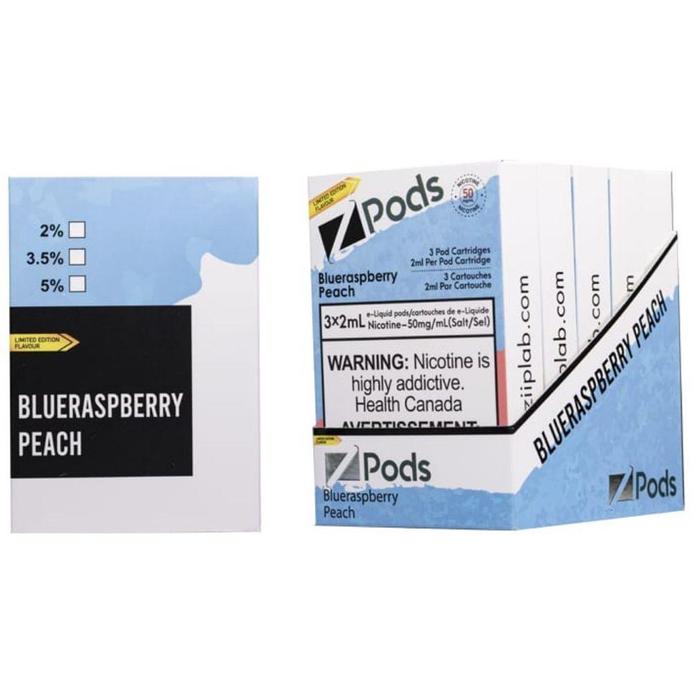 BLUE RASPBERRY PEACH   - Z PODS ( SUPREME NIC BLEND)